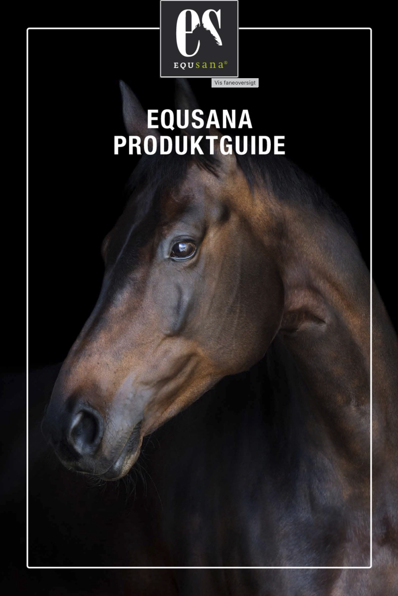 Få et hurtigt overblik over sortimentet og se Equsanas produktguide